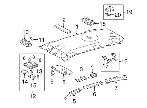 BODY/INTERIOR TRIM - ROOF for 2006 Toyota RAV4 #1