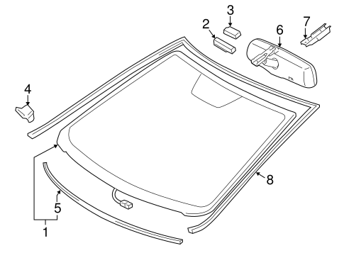 BODY/GLASS - WINDSHIELD for 2012 Toyota Camry #1
