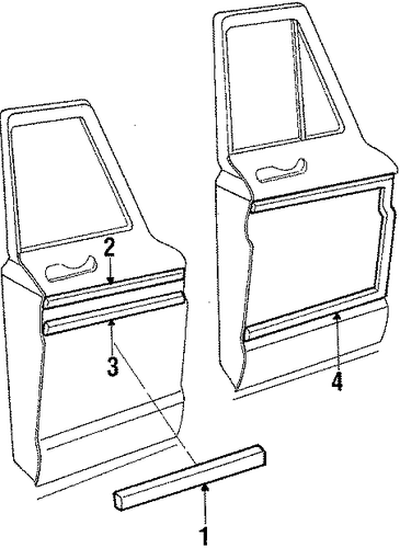 Grand Wagoneer EXTERIOR TRIM - FRONT DOOR