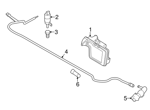 Washer Components for 2014 BMW 550i xDrive #0