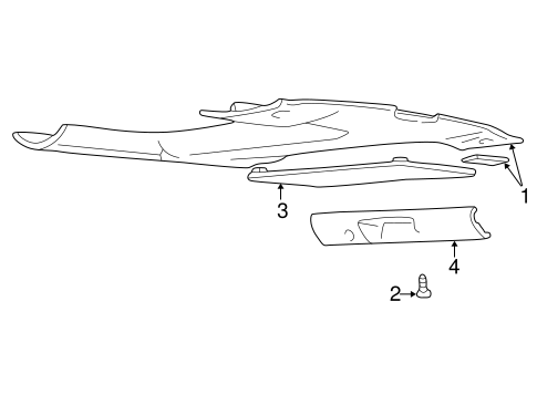 Interior Trim - Roof for 2000 Chevrolet Camaro #0