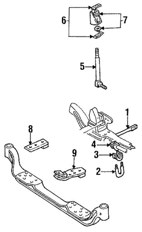 C2500 Pickup STABILIZER BAR & COMPONENTS
