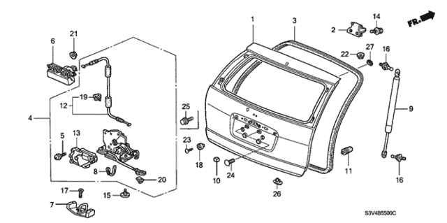Tailgate for 2001 Acura MDX #0