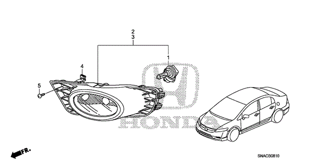 Electrical/Exhaust/Heater/Fuel/Foglight for 2010 Honda CIVIC SEDAN #1