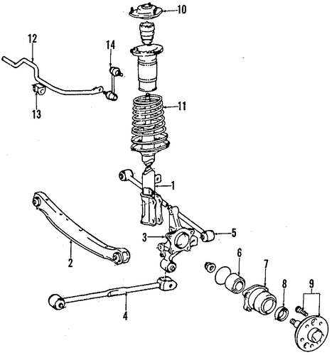 REAR SUSPENSION/REAR SUSPENSION for 1999 Toyota Celica #2