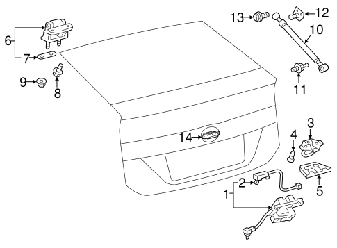 BODY/LOCK & HARDWARE for 2012 Toyota Prius #3