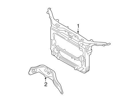 Body/Radiator Support for 2010 Ford Edge #1