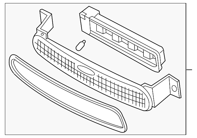 5S4Z-13A613-AA Деталь HIGH MOUNT LAMP