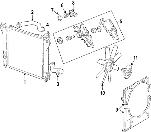 Cooling System/Cooling System for 2007 Ford Explorer #1