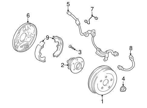 BRAKES/REAR BRAKES for 2006 Toyota Matrix #3