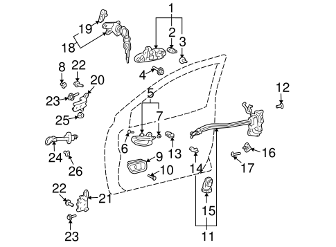 ELECTRICAL/FRONT DOOR for 2002 Toyota Prius #2