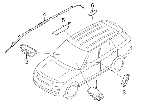 Range Rover AIR BAG COMPONENTS