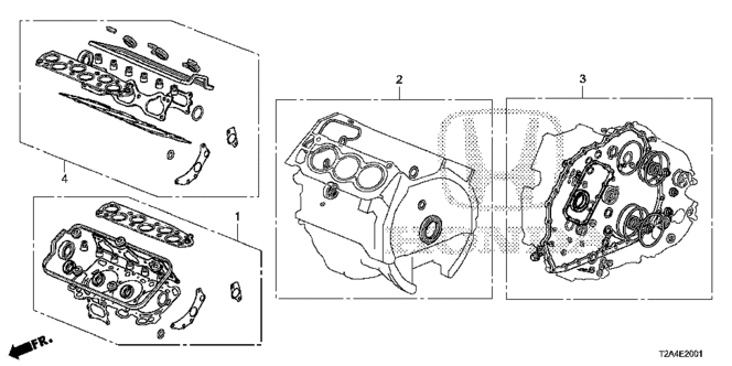 Engine/Gasket Kit (V6) for 2013 Honda ACCORD SEDAN #1
