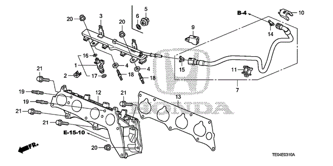 Engine/Fuel Injector (L4) for 2008 Honda ACCORD COUPE #1