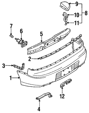 Bumper Cover Upper Plate Bumper Cover Upper Plate
