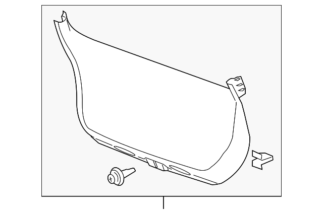 15211857 Деталь LOWER TRIM PANEL