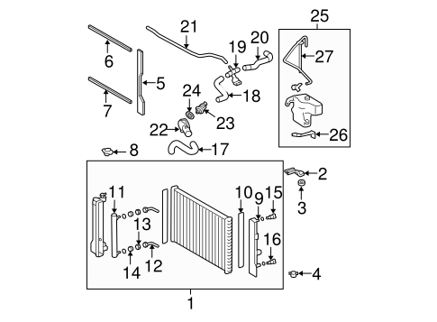 COOLING SYSTEM/RADIATOR & COMPONENTS for 2011 Toyota Corolla #2