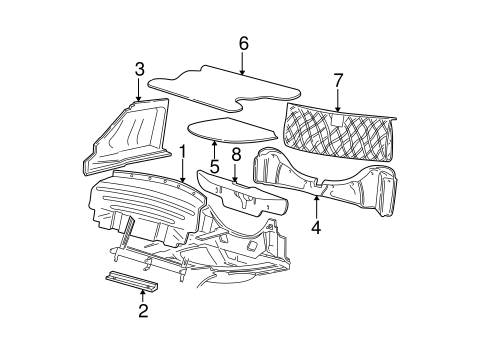 Body/Interior Trim - Rear Body for 2002 Ford Mustang #2