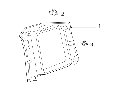 BODY/INTERIOR TRIM - QUARTER PANELS for 2004 Scion xB #1
