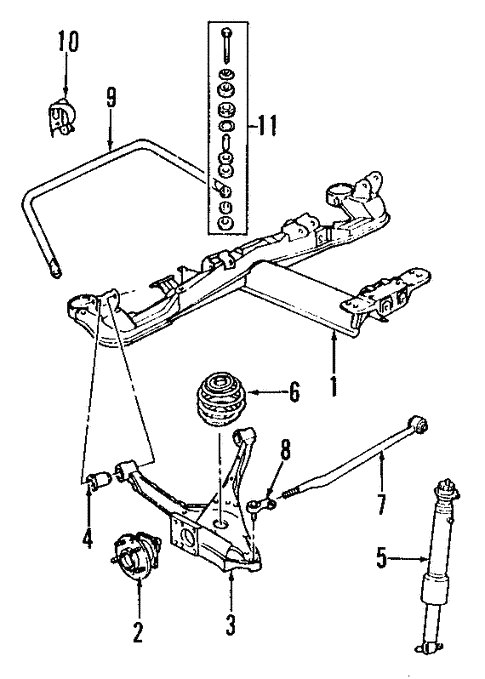Rear Suspension/Rear Suspension for 1997 Buick Riviera #1