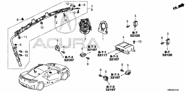 SRS Unit for 2018 Acura NSX #0