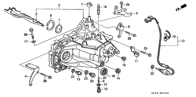 Transmission - Manual/MT Transmission Housing (DOHC) for 2000 Honda CIVIC COUPE #1