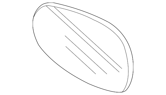 XR855192 Деталь MIRROR GLASS, LEFT