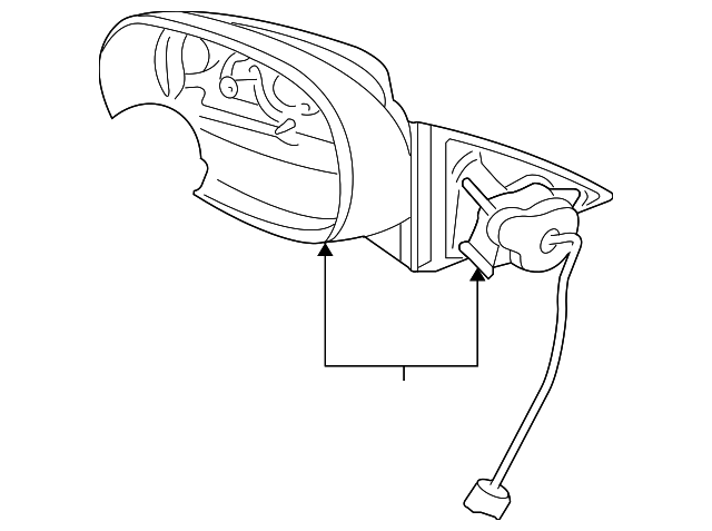 C2S51662 Деталь MIRROR HOUSING, RIGHT