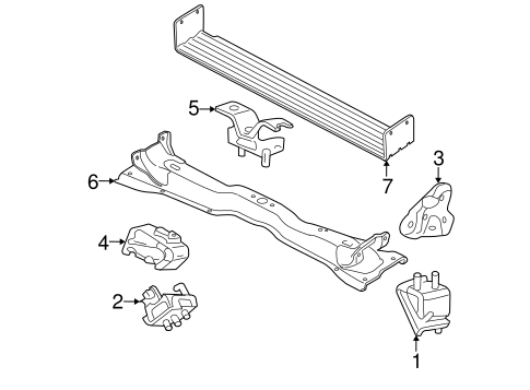 Engine/Engine & Trans Mounting for 2009 Ford Explorer #1