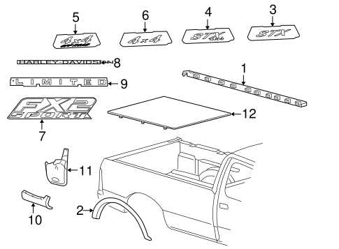 Body/Exterior Trim - Pick UP Box for 2004 Ford F-150 #1