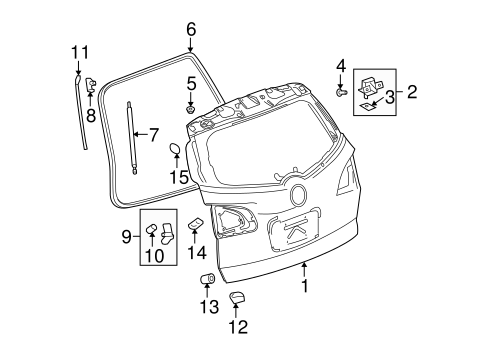 Liftgate For 2008 Buick Enclave Cxl