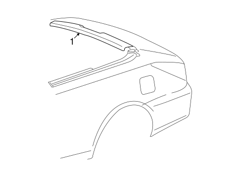 BODY/EXTERIOR TRIM - REAR BODY for 2008 Toyota Solara #1