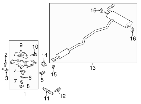 Fusion EXHAUST COMPONENTS