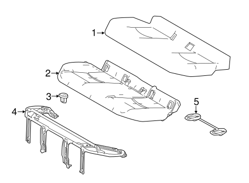 BODY/REAR SEAT COMPONENTS for 2016 Toyota Prius #2