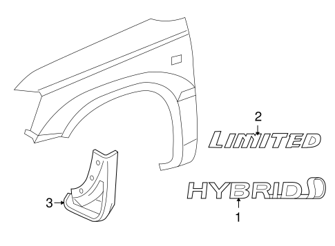 BODY/EXTERIOR TRIM - FENDER for 2006 Toyota Highlander #1