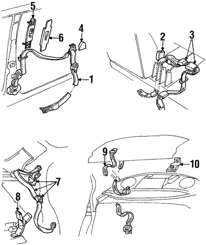 Continental FRONT SEAT BELTS
