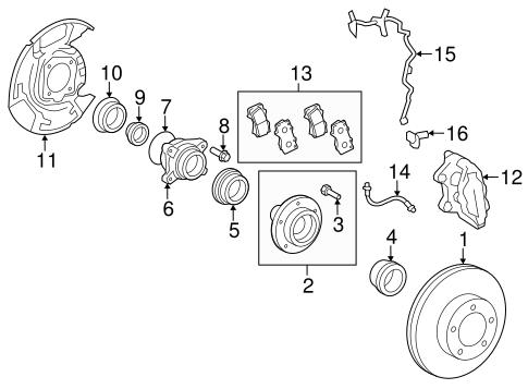 BRAKES/FRONT BRAKES for 2015 Toyota Tundra #2