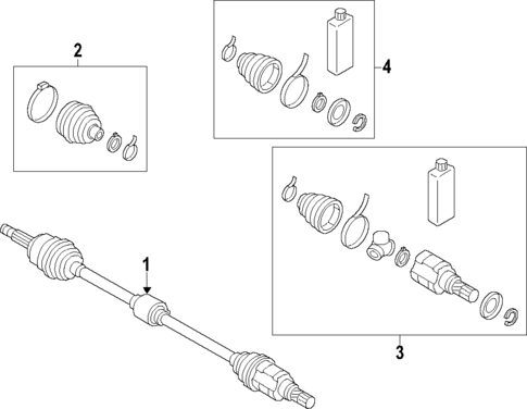 Axle Shafts & Joints for 2015 Mitsubishi Mirage #0