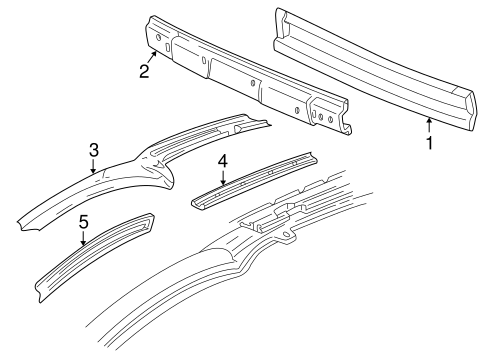 Sunfire WINDSHIELD HEADER & COMPONENTS