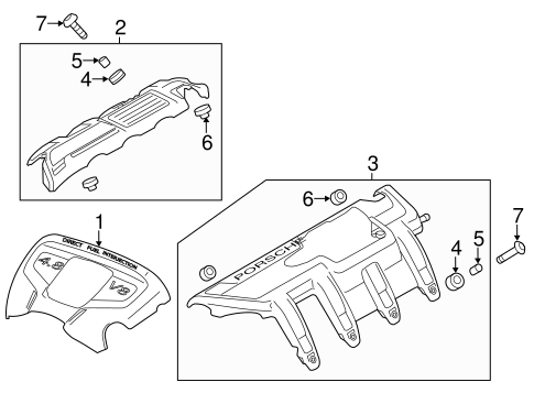 Panamera ENGINE APPEARANCE COVER