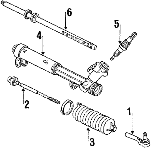 Steering/Steering Gear & Linkage for 1996 Oldsmobile Cutlass Supreme #1