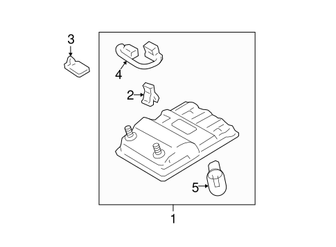 BODY/OVERHEAD CONSOLE for 2010 Toyota Camry #1