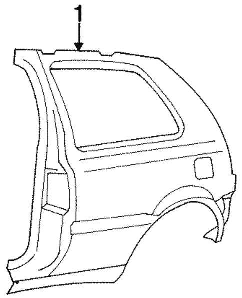 Quarter Panel & Components for 1995 Volkswagen Golf #0