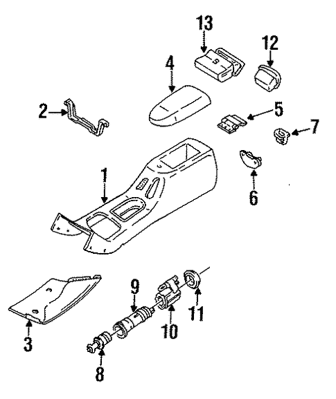 Console for 1996 Ford Contour #0
