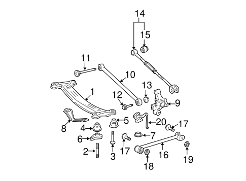 REAR SUSPENSION/REAR SUSPENSION for 2012 Toyota Avalon #2