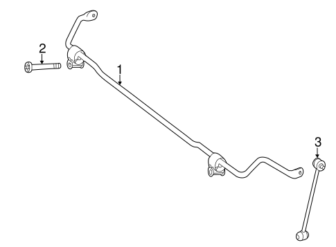 Stabilizer Bar & Components for 2013 Mercedes-Benz CLS 550 #0