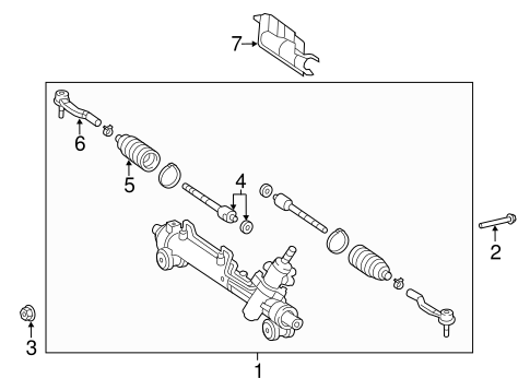 STEERING/STEERING GEAR & LINKAGE for 2008 Toyota Camry #2