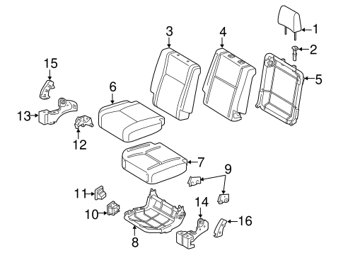 BODY/REAR SEAT COMPONENTS for 2015 Toyota Tundra #4