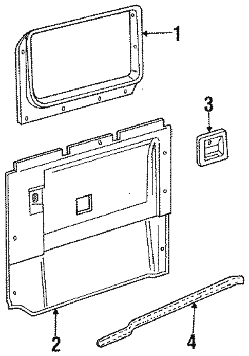 Interior Trim - Side Door for 1987 Ford Aerostar #0