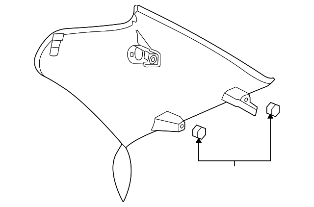 12785380 Деталь UPPER QTR TRIM, RIGHT